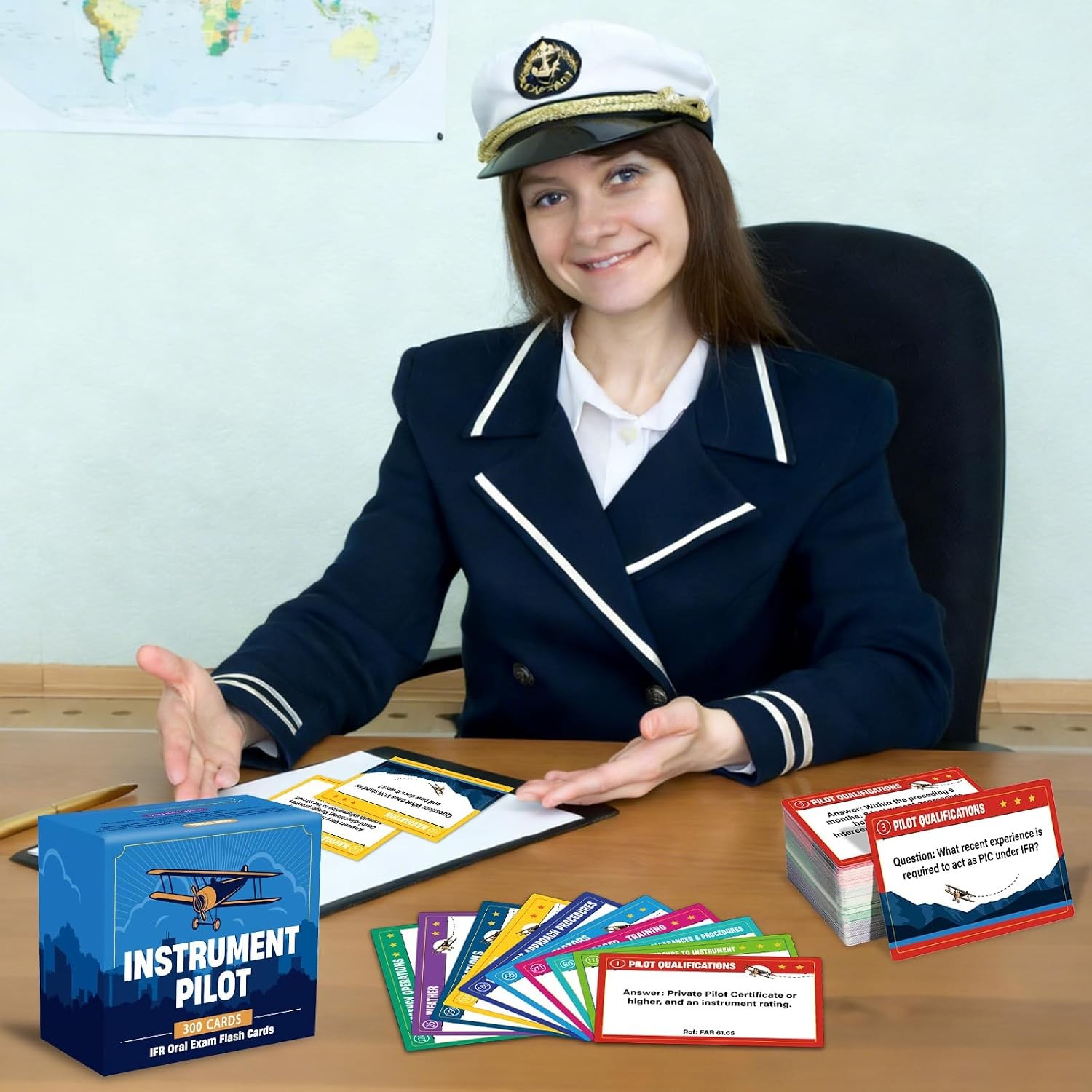 300 Pcs Instrument Pilot IFR Oral Exam Flashcards Covering All Topics Developed