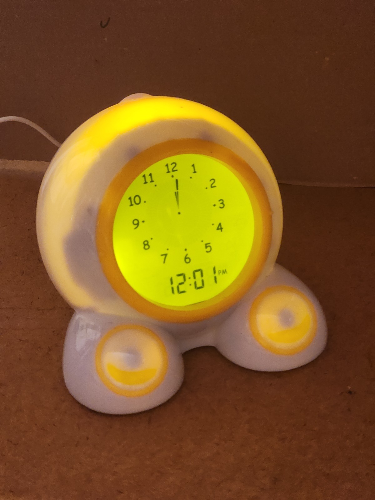 Onaroo Teach Me Time Talking Alarm Clock & Night-Light – with USB Power Cable