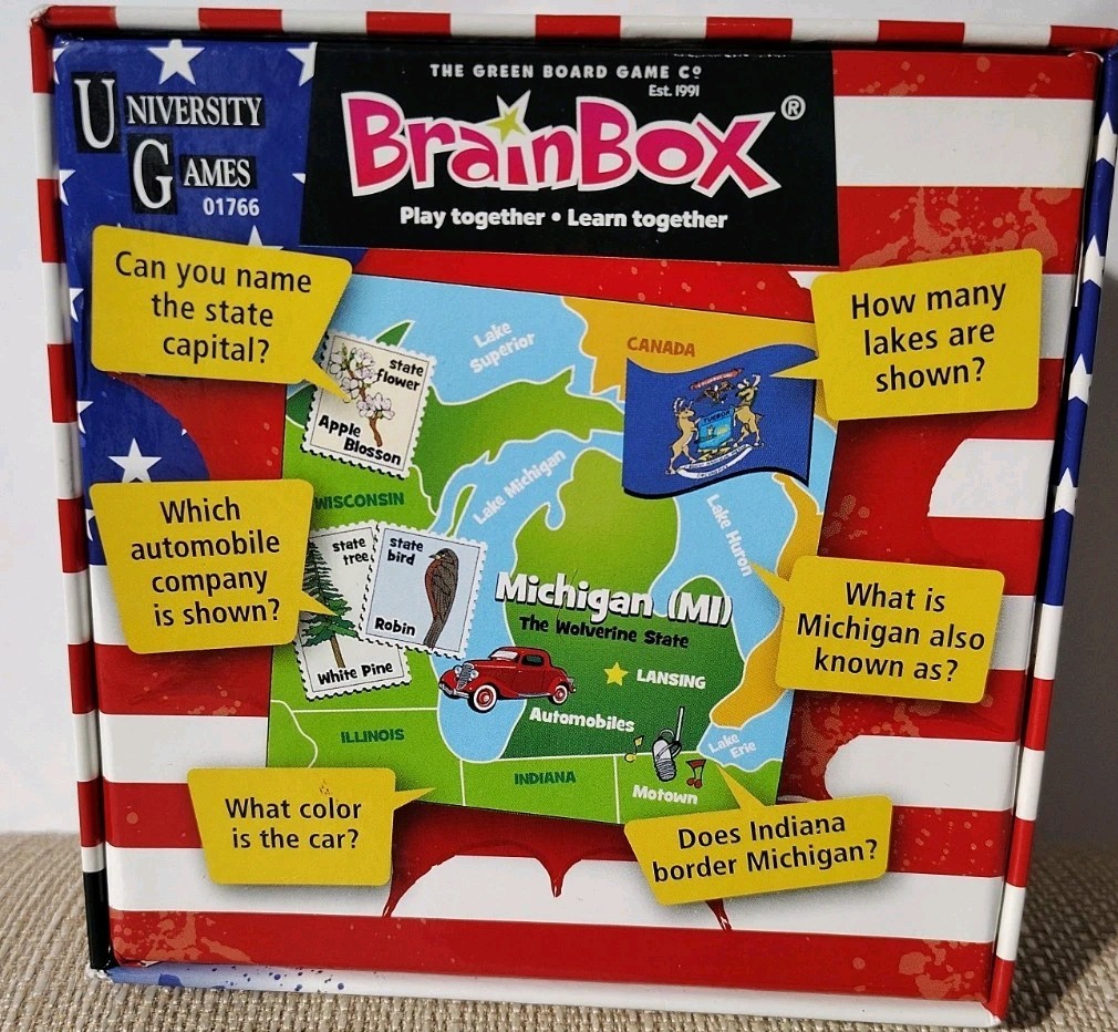 BRAIN BOX The USA The Ten Minute Brain Challenge