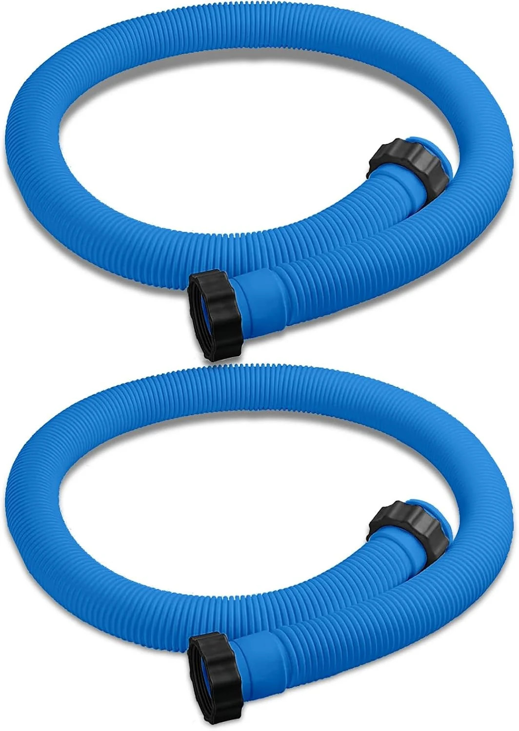 2 Pack 1.5 inch Diameter Pool Pump Replacement Hose for Above Ground Pools, 59 i