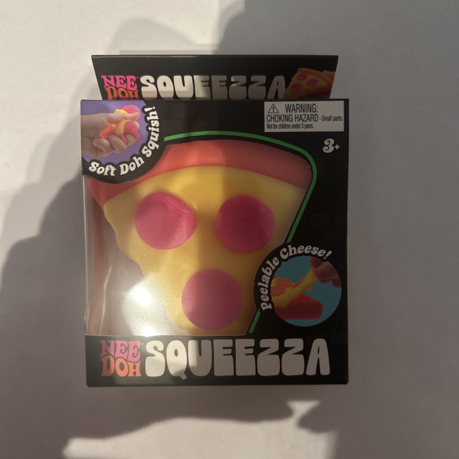 Nee Doh Squeeza Pizza Orange Rare 100% Authentic Schylling 25300NAB New Sealed