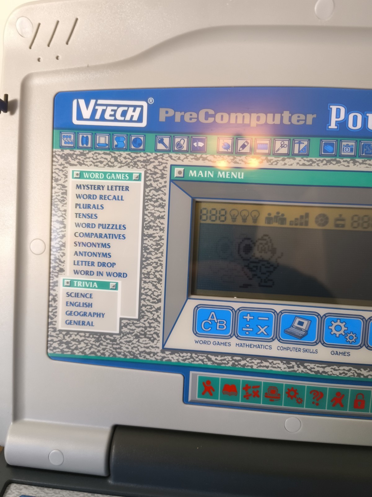 VTech Pre-Computer Power Pad Pro Vintage Educational Laptop Toy Tested w Box