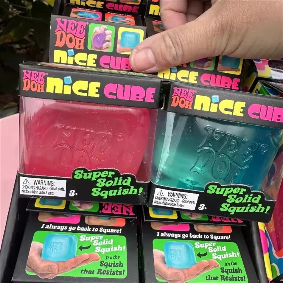 Schylling NeeDoh Nice Cube in BLUE Fidget Stress Toy