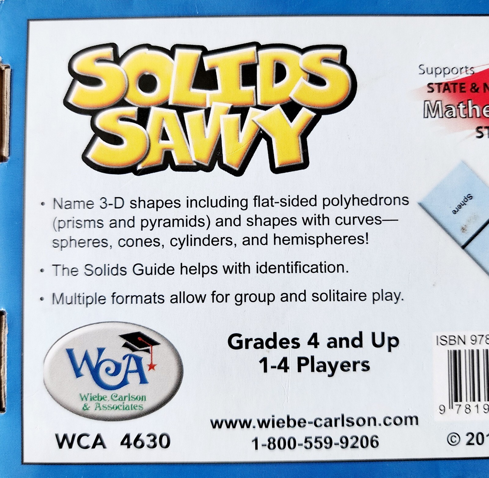 Solids Savvy Mathematics Tiles Learning Elementary Education WCA E32