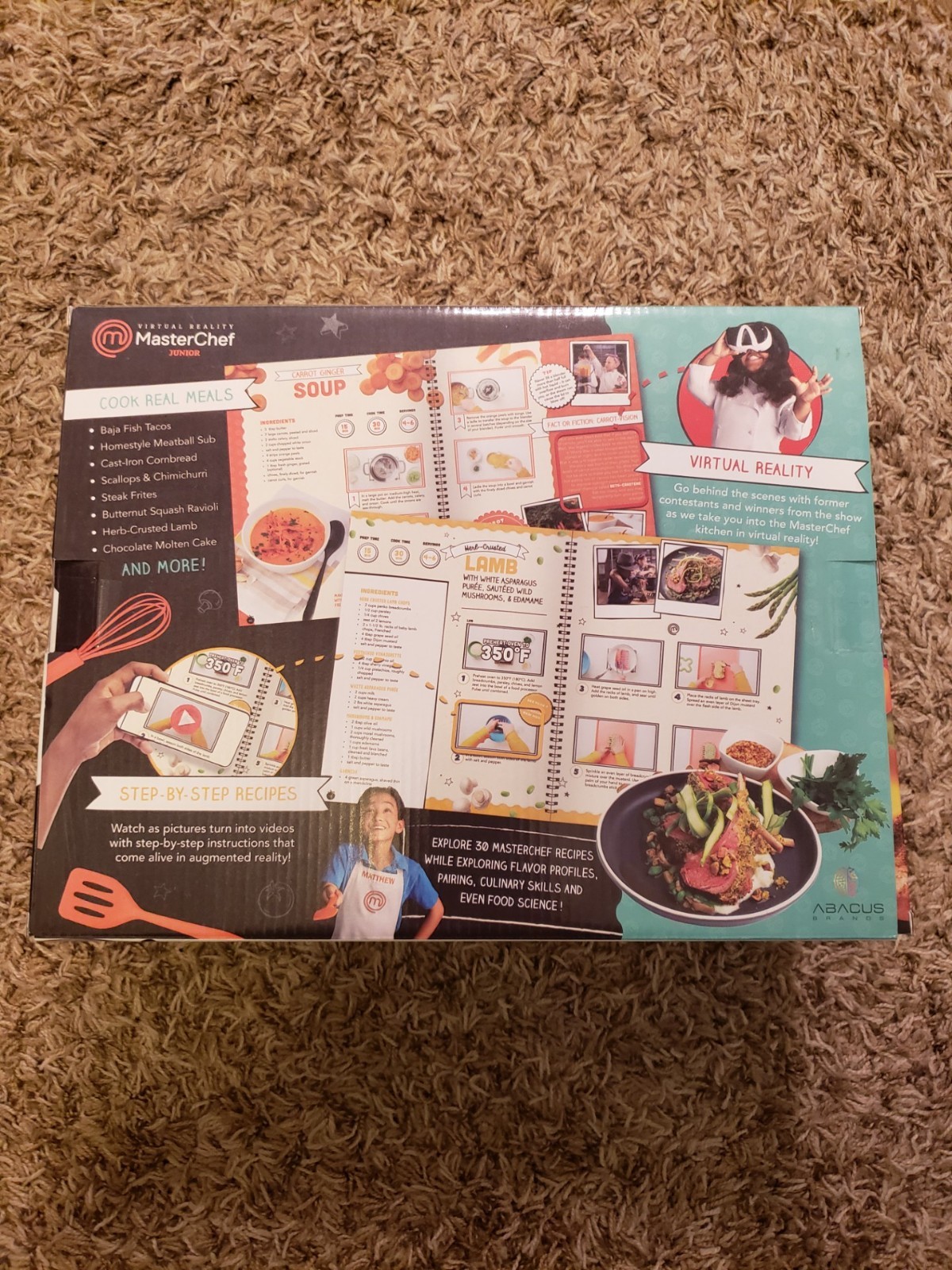 VR MasterChef Junior Recipe Book & Cooking Kit Virtual Reality Kids 21 Piece Set
