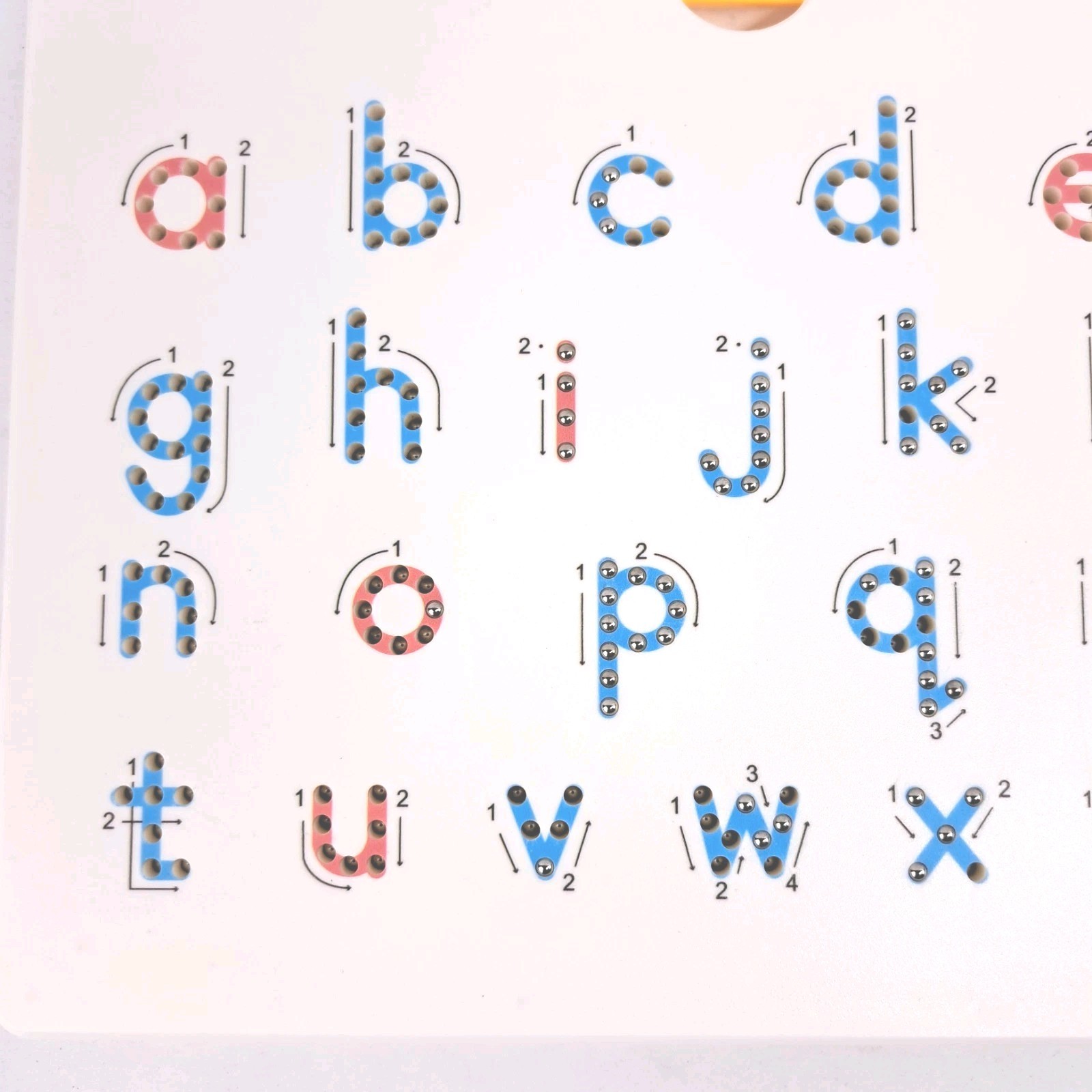 A To Z Magnatab Tablet And Magnetic Pen Lower And Upper Case Blue Red