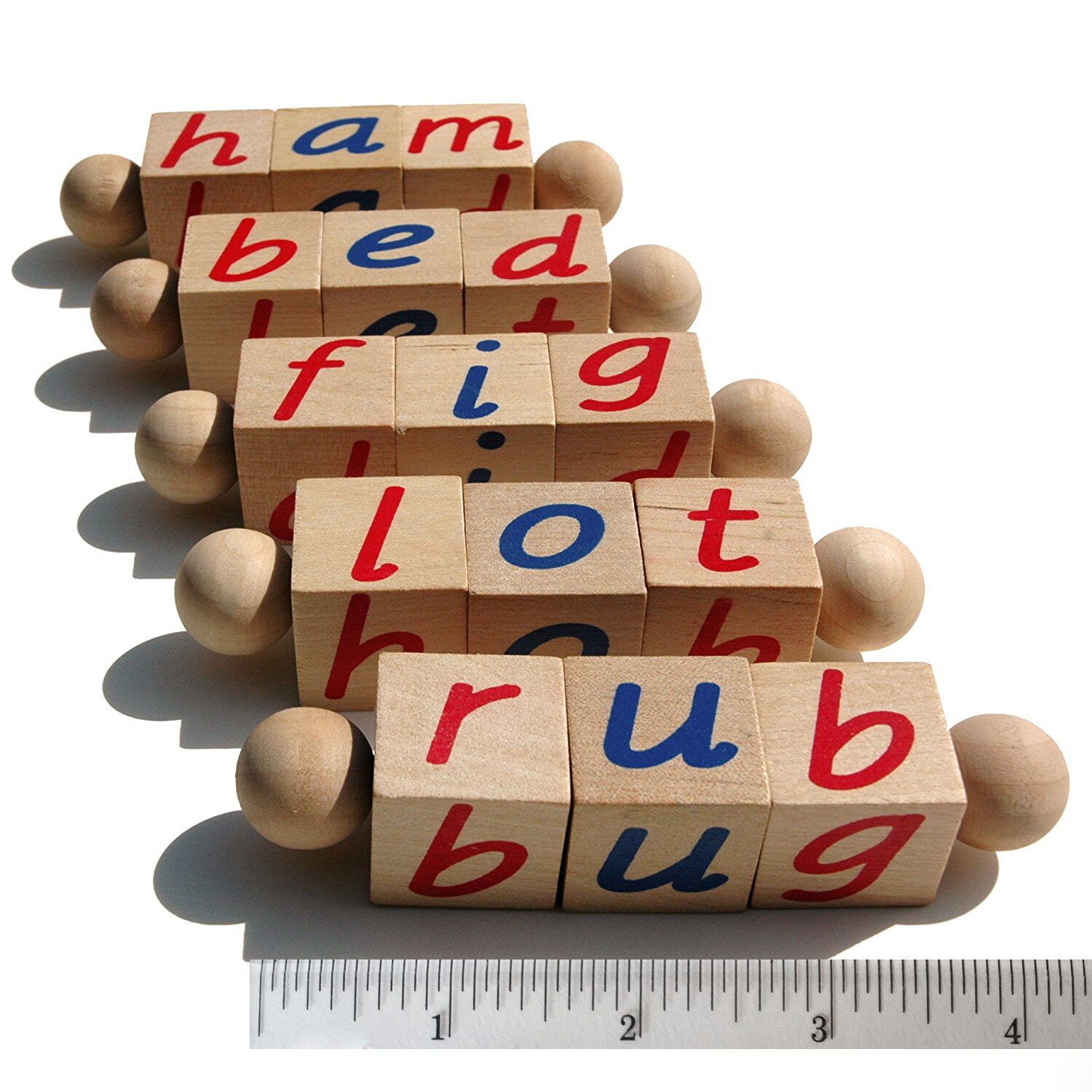 The Original Montessori Phonetic Reading Blocks, Learn to Read Educational Toy