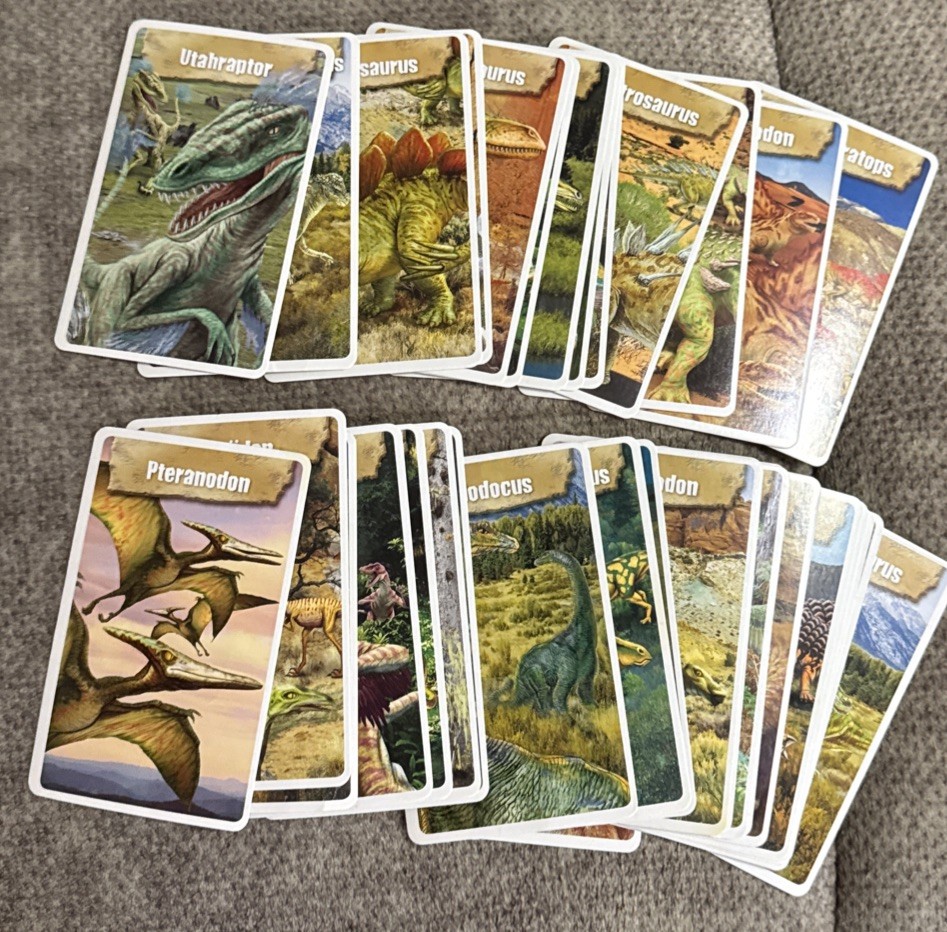 Vintage Bendon Inc~36 Dinosaurs 🦖 Flash Cards With Complete Details Of Dinos