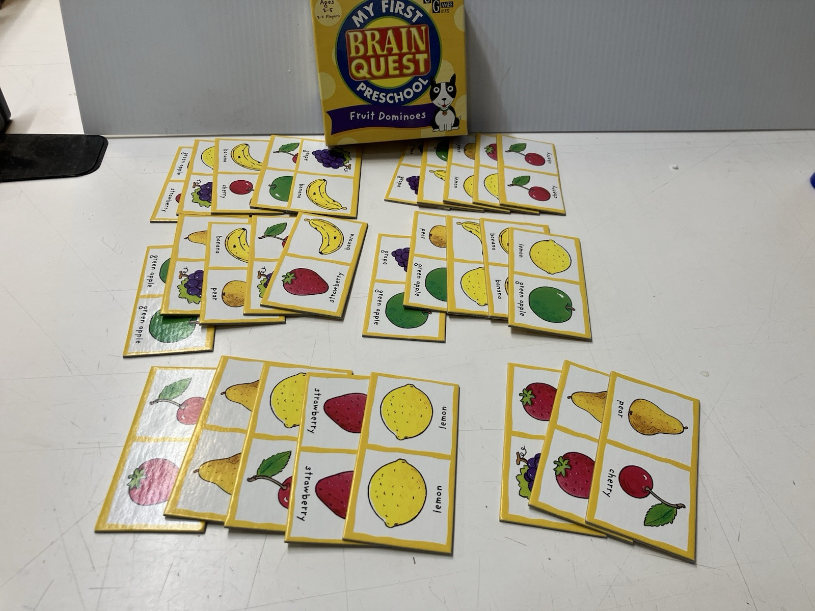 My First Brain Quest Preschool Fruit Dominoes Educational No Instructions