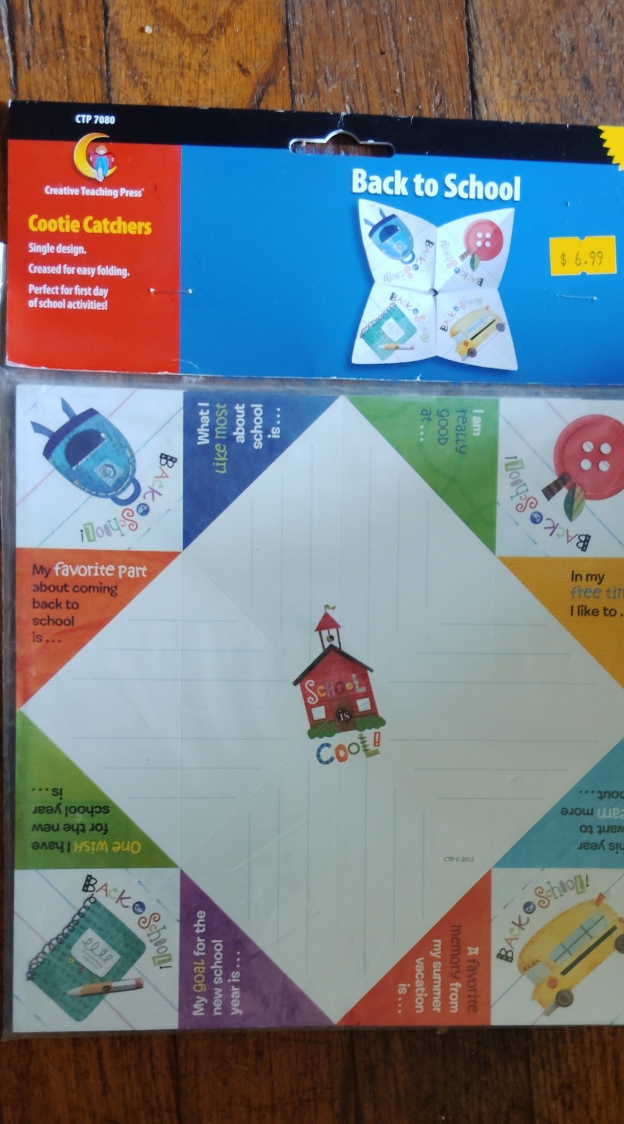 Back To School Activity “Cootie Catchers” Question Answer Easy To Fold 30 In…