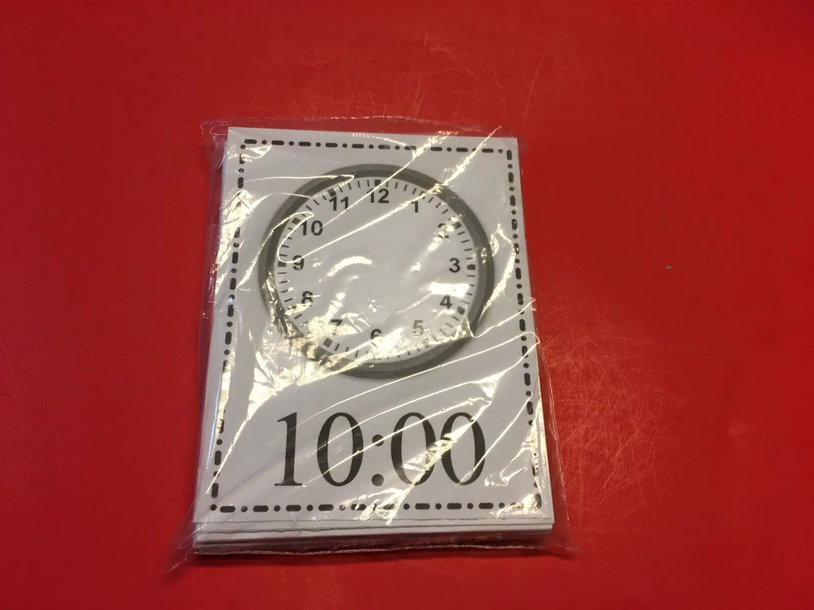 DRY ERASE – LEARN TO WRITE THE TIME CLOCK FACE – 40 LAMINATED FLASH CARDS