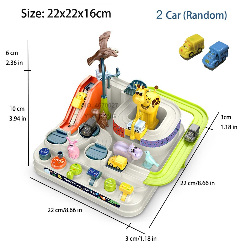 Racing Rail Car Model Educational Toys Children Track Adventure Game Brain Mecha