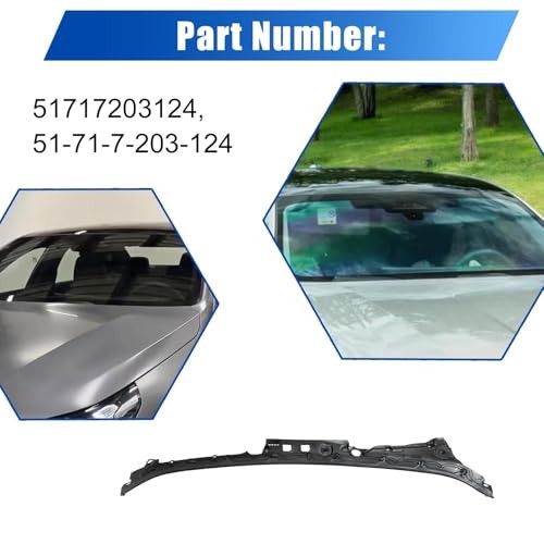 FZJDSD Windshield Wiper Cowl Cover Panel 51717203124 Compatible with BMW 5