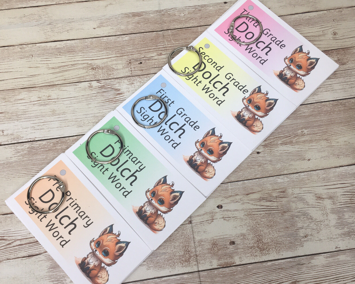 DIY – [PRINTED] Complete Set – Literacy Learning Resource Dolch SightWord Uncut