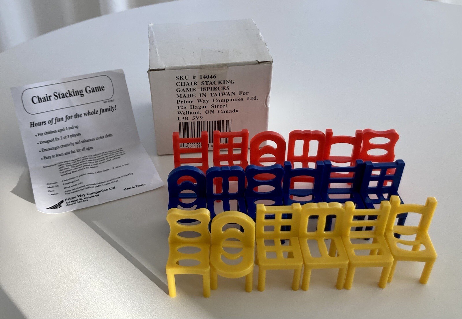 VTG STACKING CHAIR GAME Complete W/Instructions & Original Box