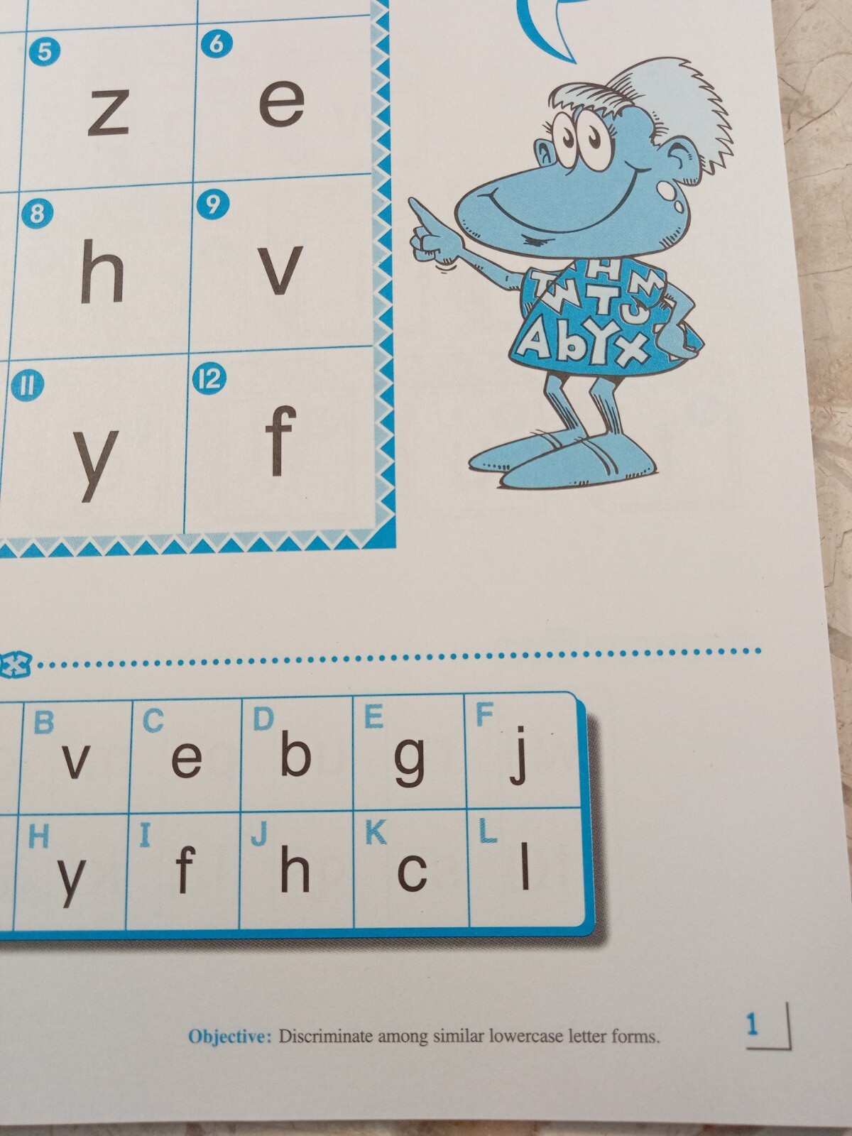 THINK-IT-THROUGH Reading Book 1 Phonics Sounds & Letters 24 pp Ages 5+ VTG 2000