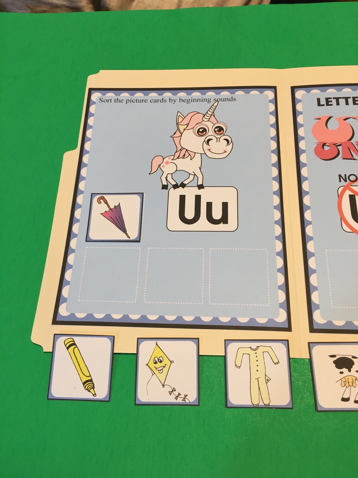 Sammy Snake – Letter Ss – DIY File Folder game – Printed / Uncut