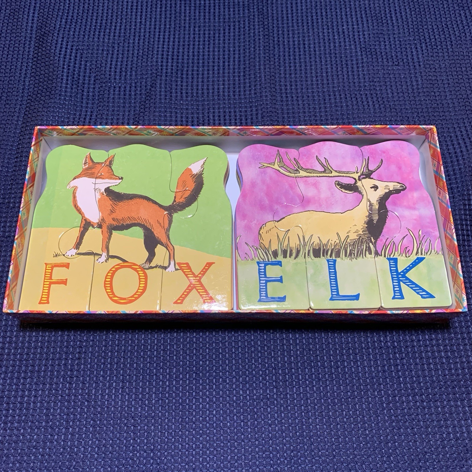 eeBoo Animal Spelling Puzzles – 10 puzzles 3 pieces each -Complete Free Shipping