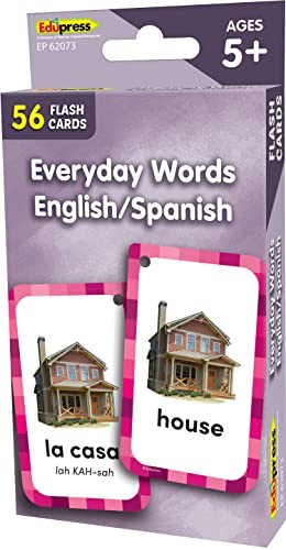 Everyday Words English Spanish Flash Cards Teacher Created Resources Learning To
