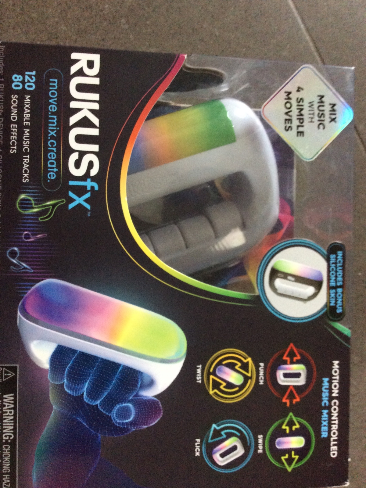 New RUKUSfx Motion Controlled Music Mixer 120 Tracks 80 Sound Effects Just Play