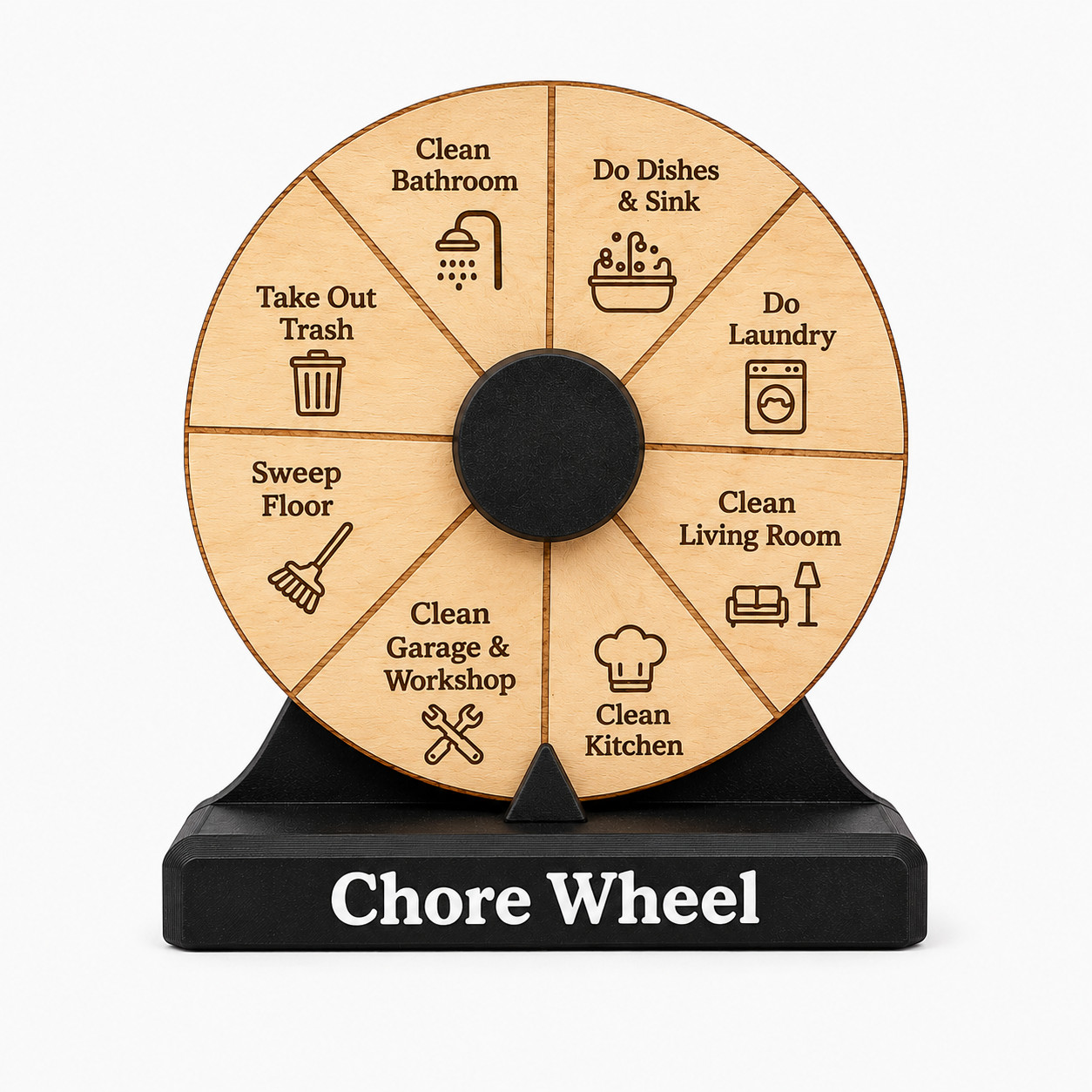 Chore Wheel with Stand, Family Chore Chart for Kids, Spinner Wheel, Spin Wheel