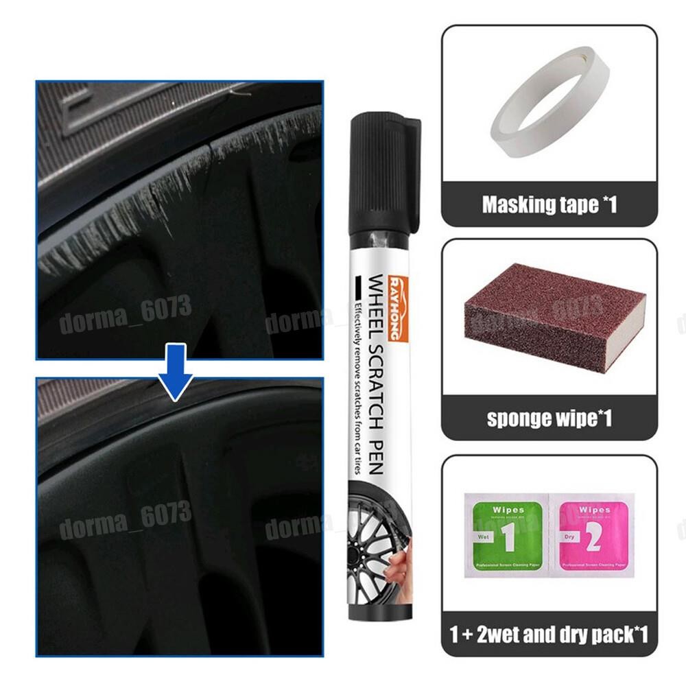 Car Wheel Rim Scratch Repair Pen Touch Up Paint Tool Waterproof Auto Accessories