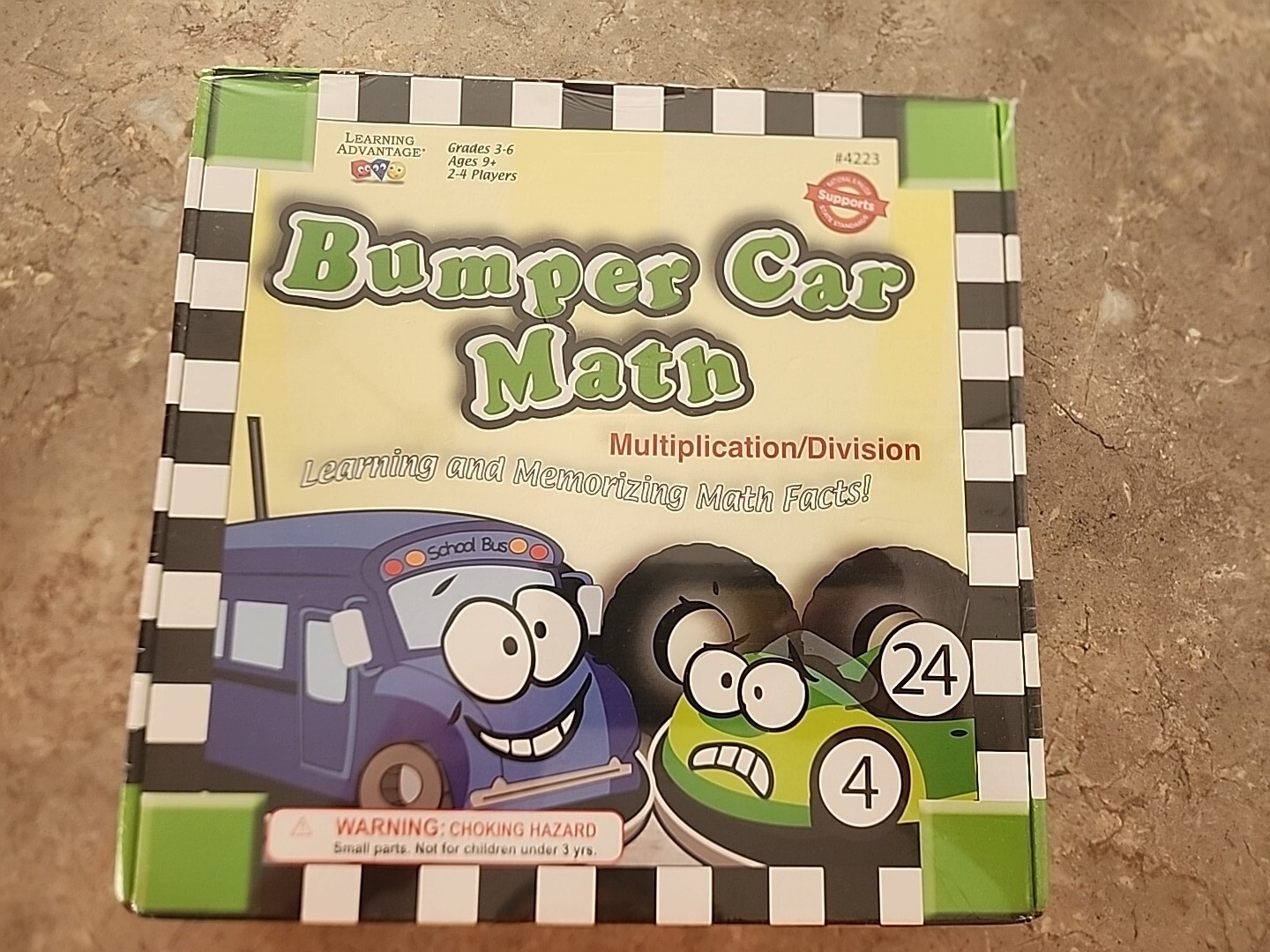Wiebe Carlson Bumper Car Math Game Multiplication Division Grades 3 – 12 WCA4223