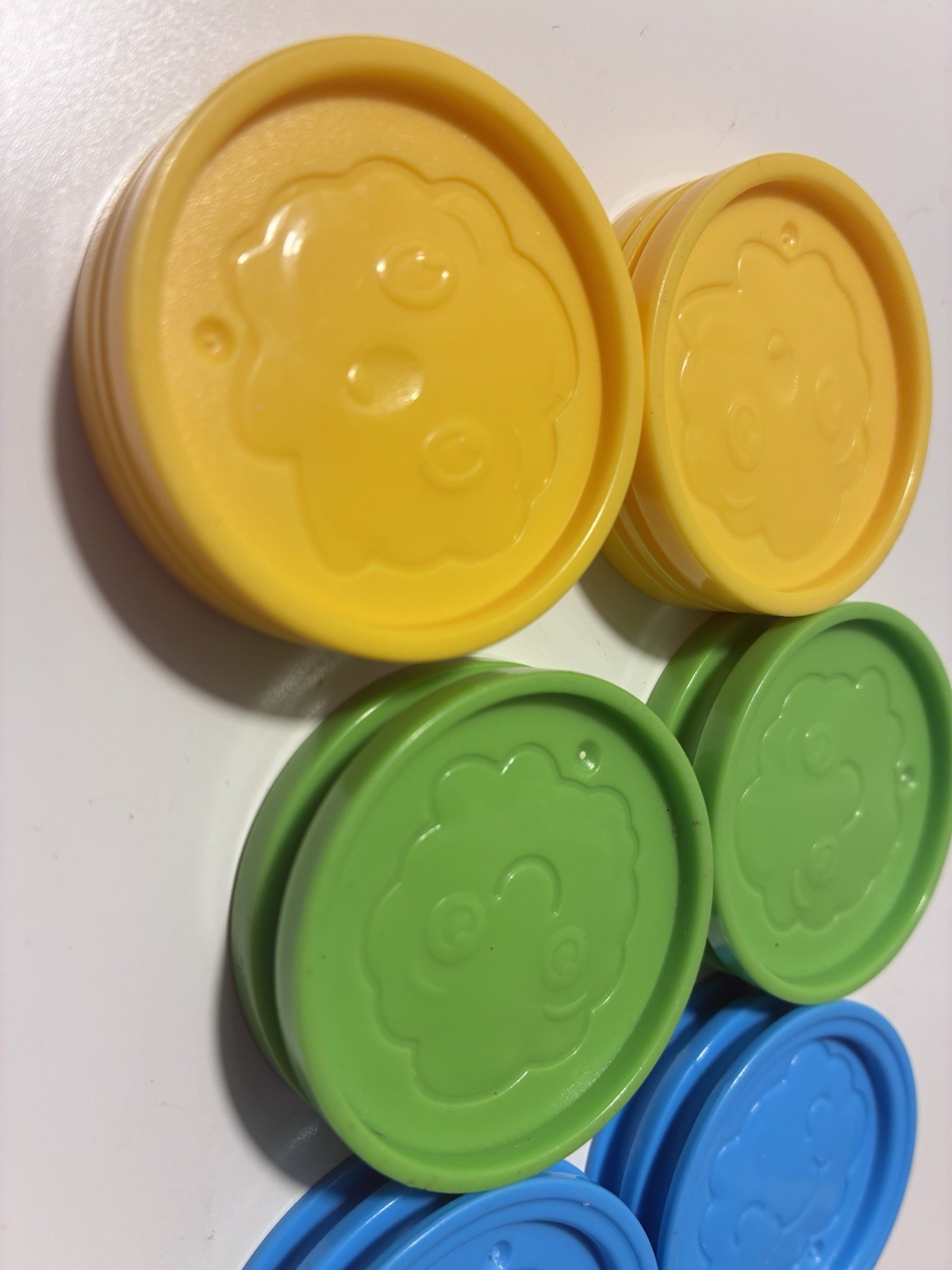 Leap Frog Pick Up Count Vacuum Replacement 8 Dust Pieces Parts Coins Colorful