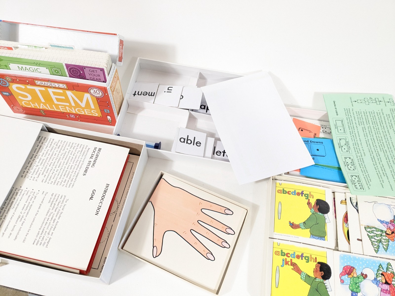 Lot of 7 Educational Games Classroom Resource Sequential Social Studies STEM ABC