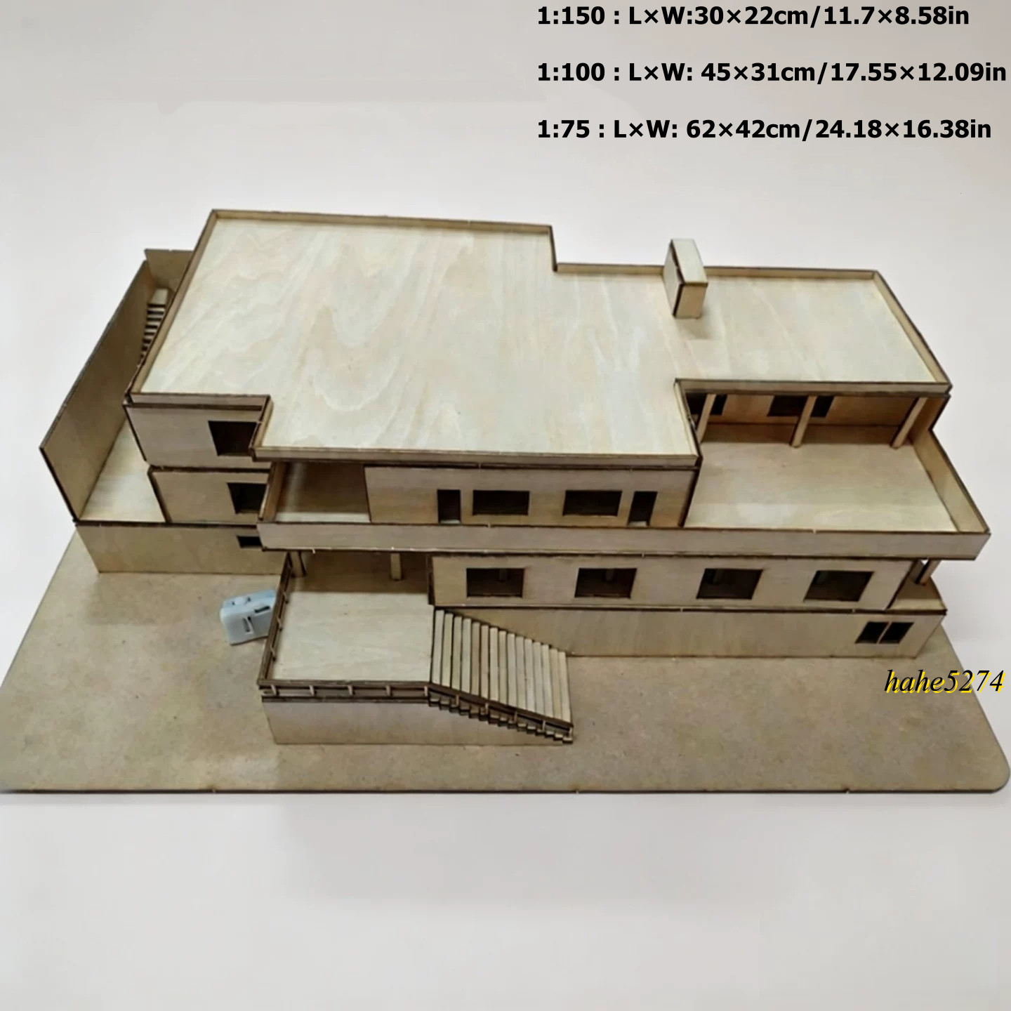 1:75/100/150 Villa Tugendhat Wooden Assembly Model Architectural Handcraft Kit