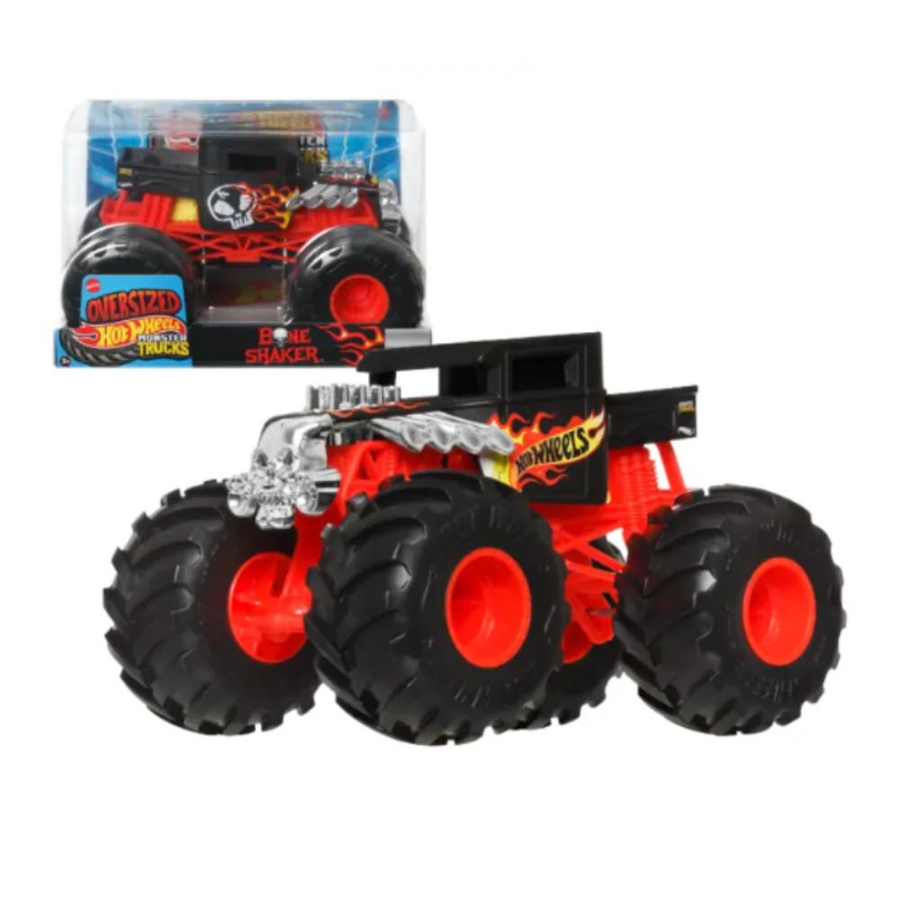 Hot Wheels Monster Trucks Bone Shaker 1:24 Scale Vehicle with Transforming
