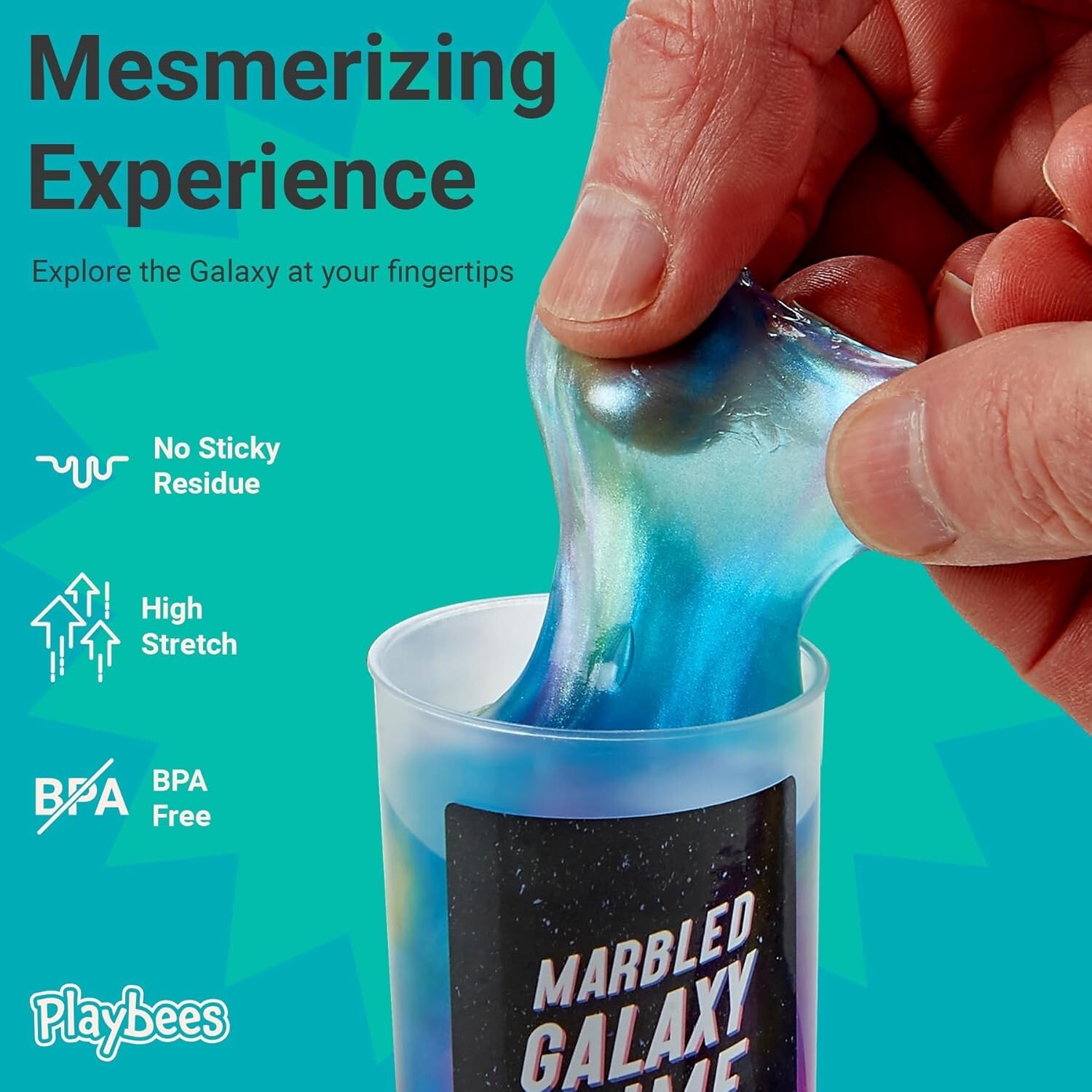 Marbled Galaxy Slime – 12 Pack – Cosmic Galaxy Gooey Unicorn Fidget Kit