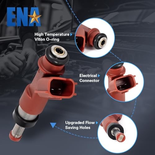 ENA Set of 6 Fuel Injector Compatible with Toyota Lexus Sienna Avalon Highlander