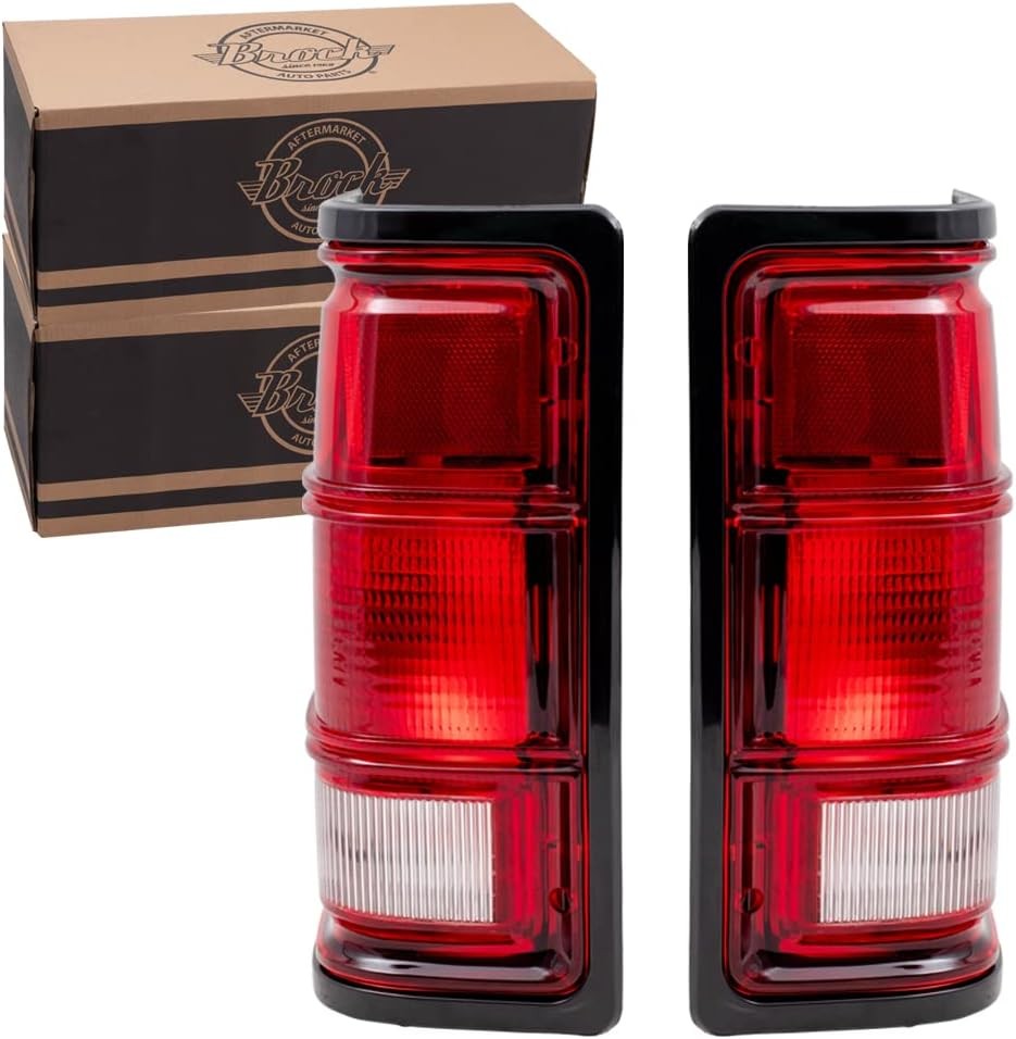 Tail Light for 1988-1996 Dakota Black Bezel From 11/27/1987 for 1981-1993 D150