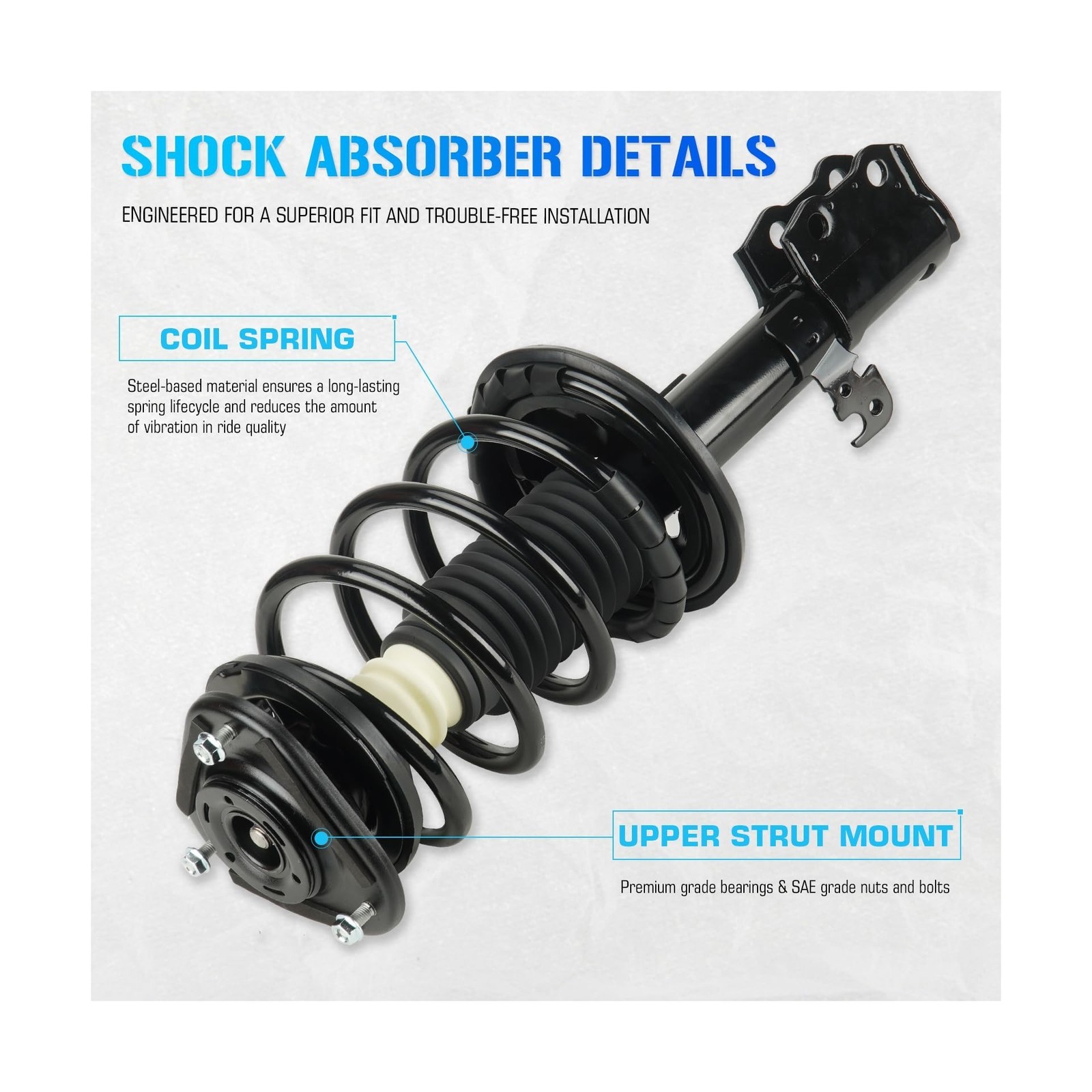 Front Quick Struts Shocks w/Coil Springs for 2003-2008 Toyota Corolla, Strut …