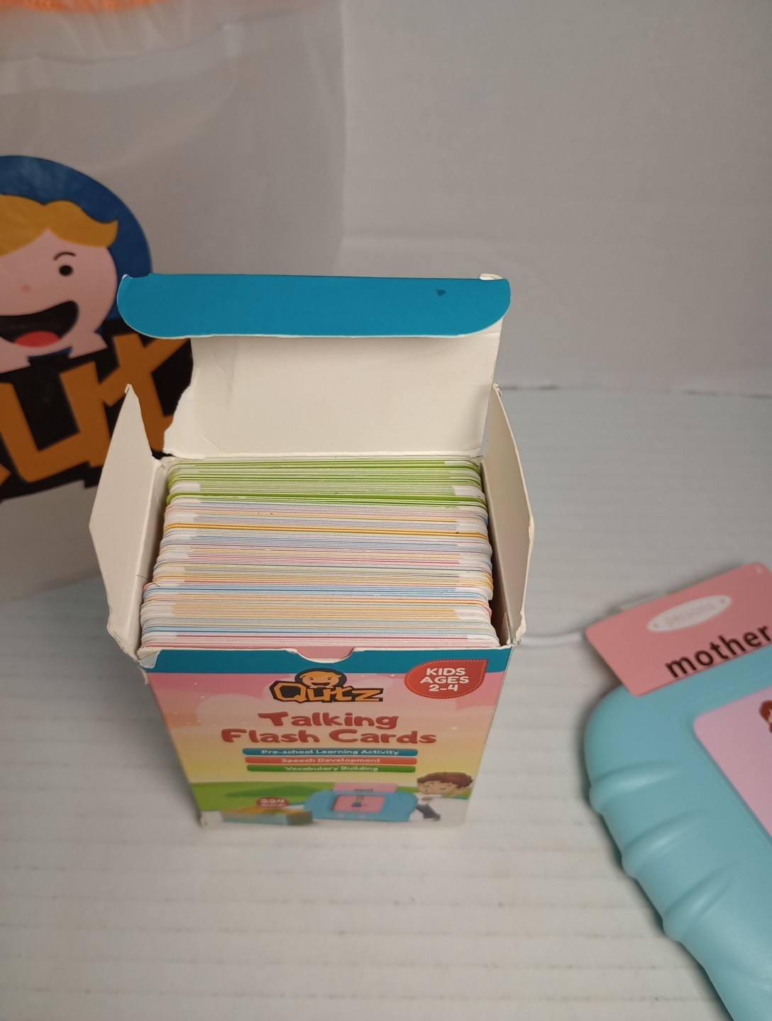QuTZ Talking Flash Cards,ABC Learning for Toddlers 2-4, Autism Toys, Speech