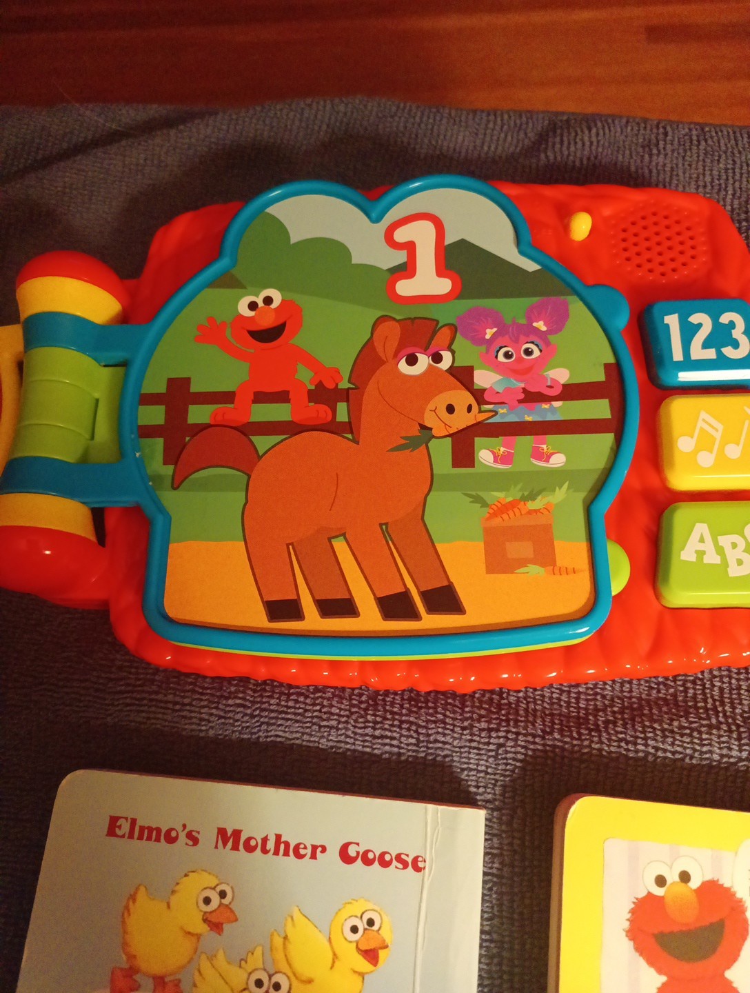 Sesame Street Elmo Goes to the Farm Interactive Musical Toy Book, 3 Book Lot