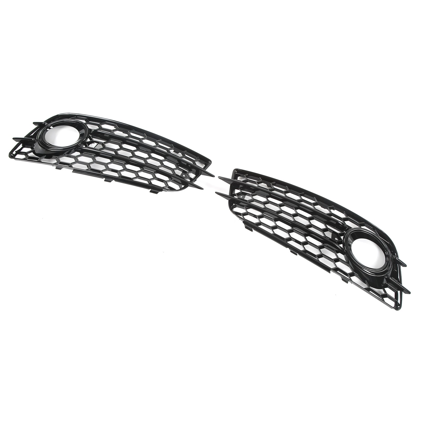 2 Pcs Bumper Fog Light Grille For B8 S4 Models 2008‑2012 OXQC