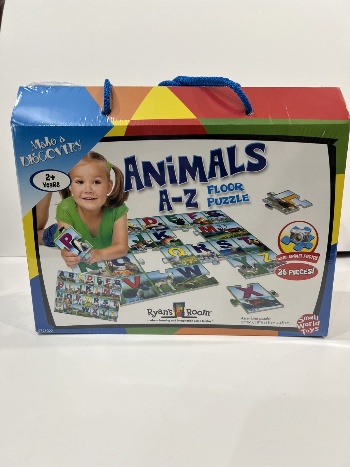 Ryan’s Room Small World Toys Children’s Animals A-Z Floor Puzzle Educational NIB