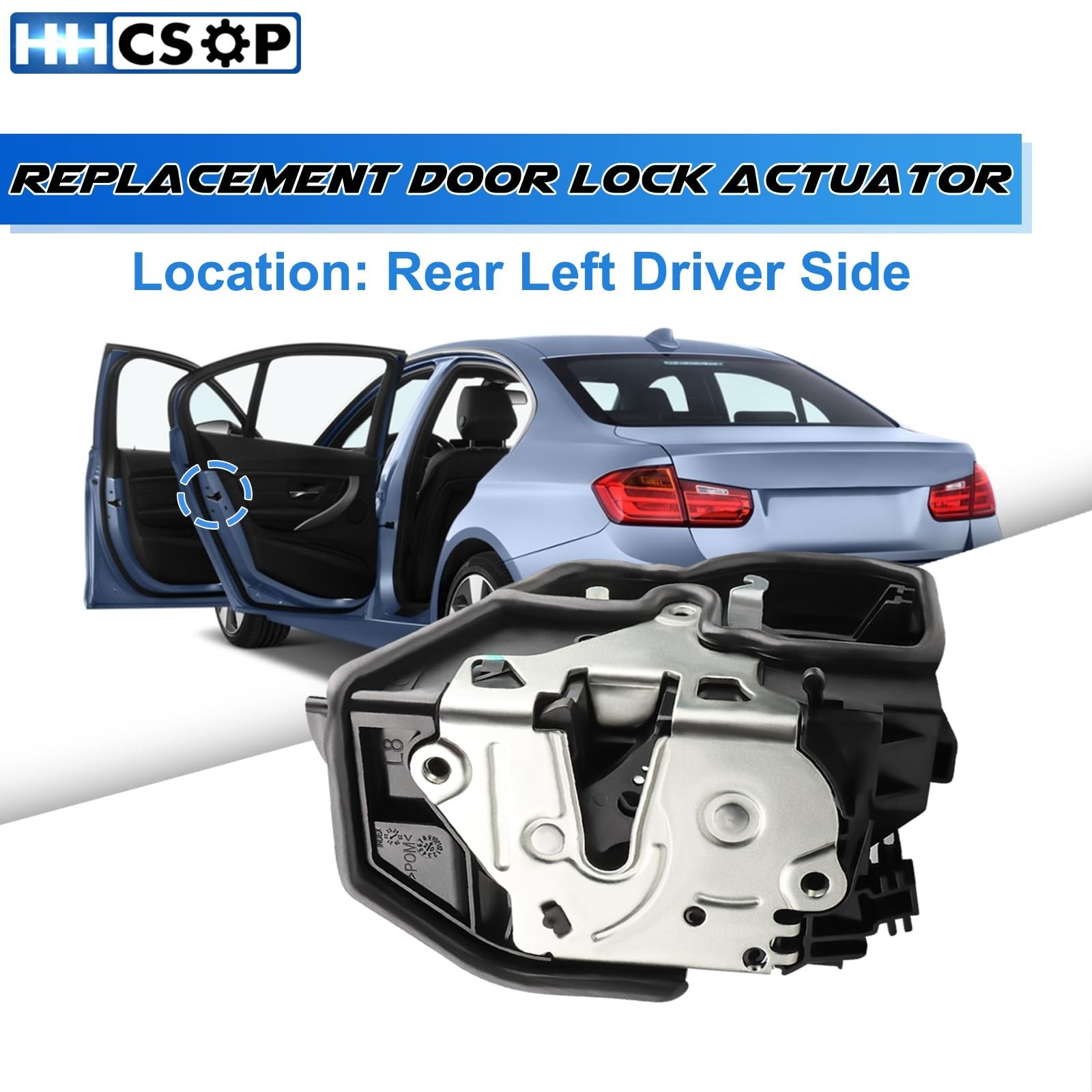 Rear Left Driver Side Power Door Lock Actuator Motor Fit for BMW 320i 323i 32…