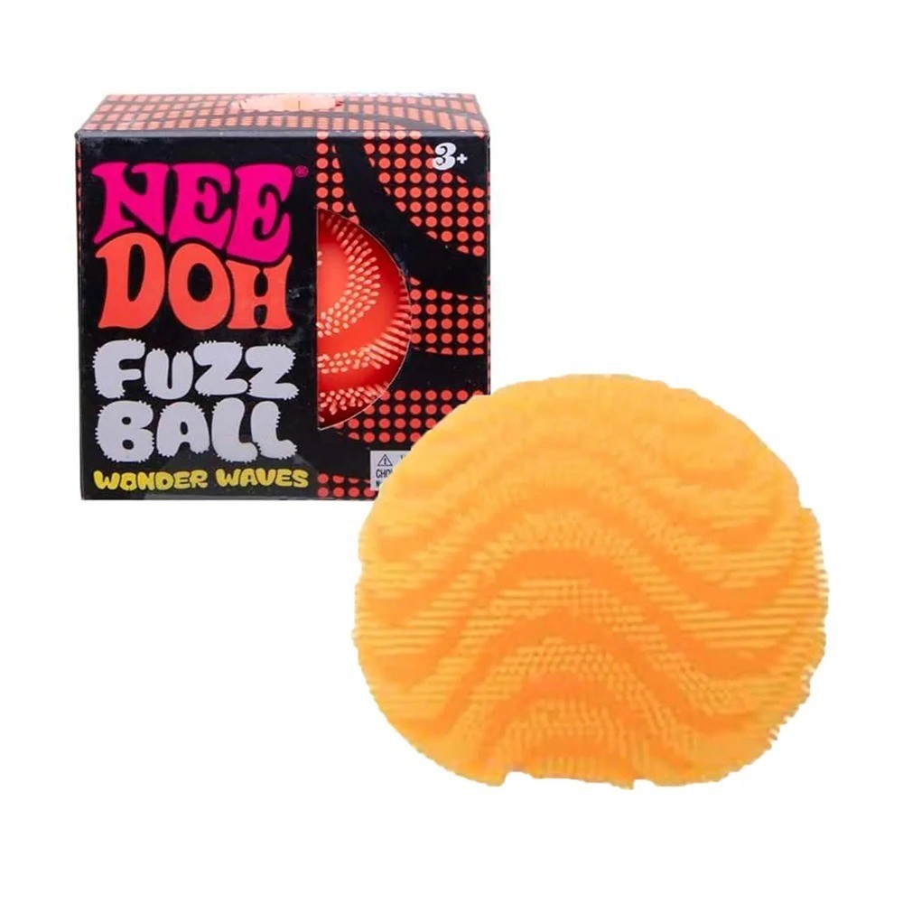 NeeDoh Fuzz Ball Wonder Waves Squishy Stress Ball Nee Doh Fuzzball New Pink