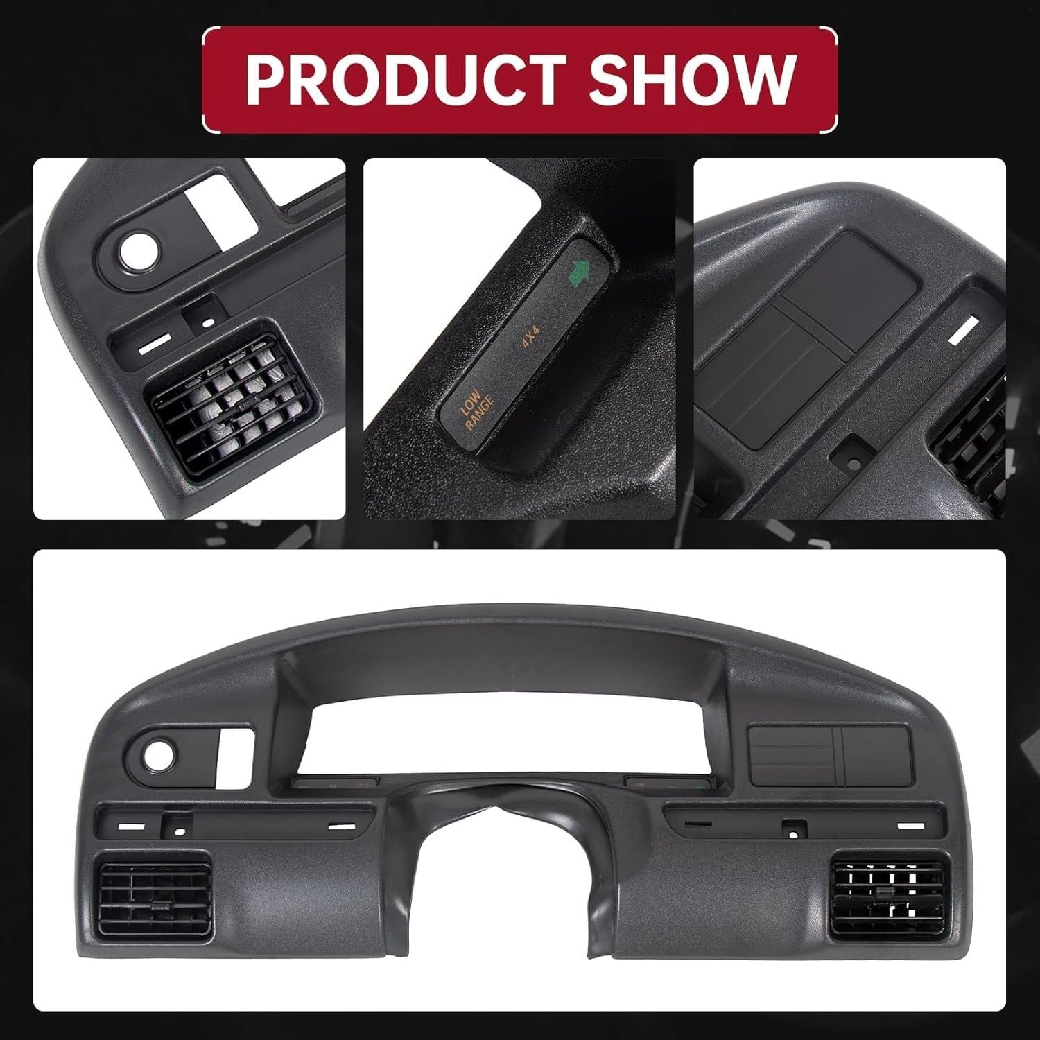 Instrument Dash Cluster Bezel for 1994-1997 Ford F250/F350 Diesel,F4TZ15044D70-C