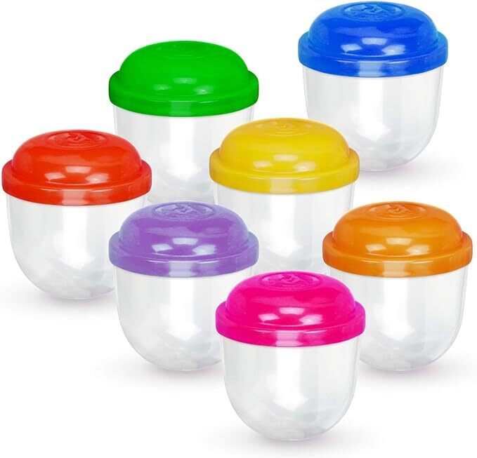 Empty 2” Acorn Frosty Plastic Clear Capsules Kids Party Favor Prize Pinata