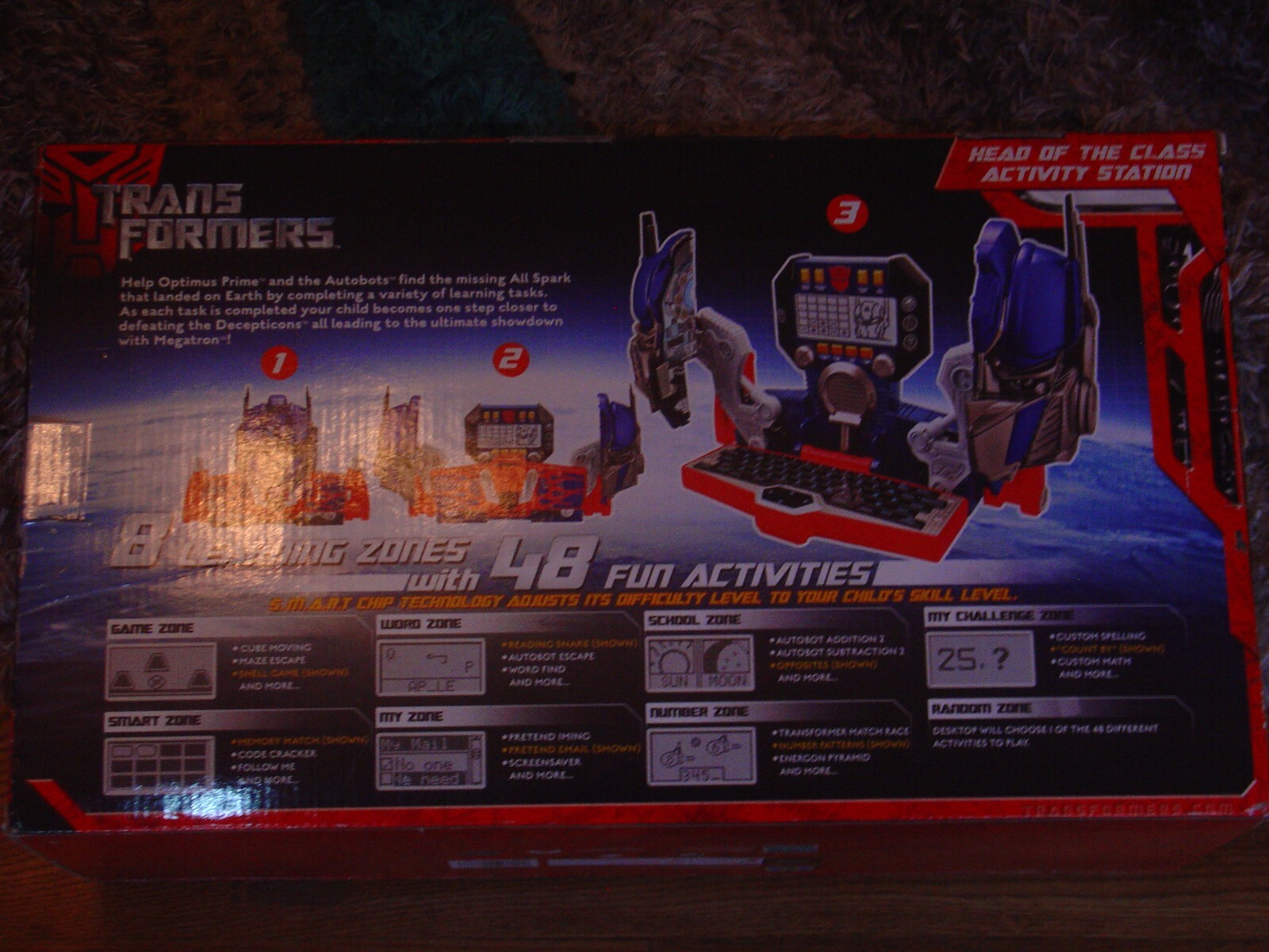 Transformers Movie HEAD OF THE CLASS Activity Station Hasbro 2007 New Toy Read