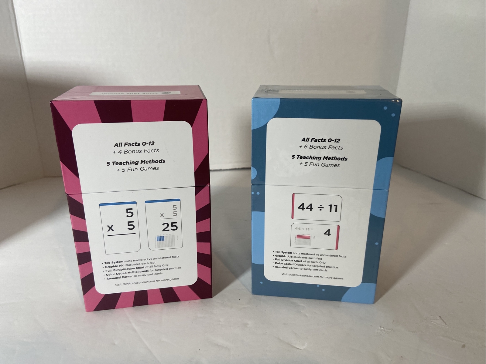 Think Tank Scholar Multiplication and Division Flash Cards Ages 8+ 335 Cards!