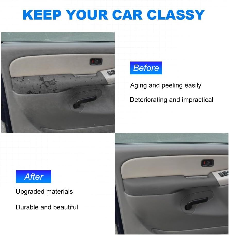 JDMON Front Left Driver Interior Door Armrest Handle Replacement for 1999-2006