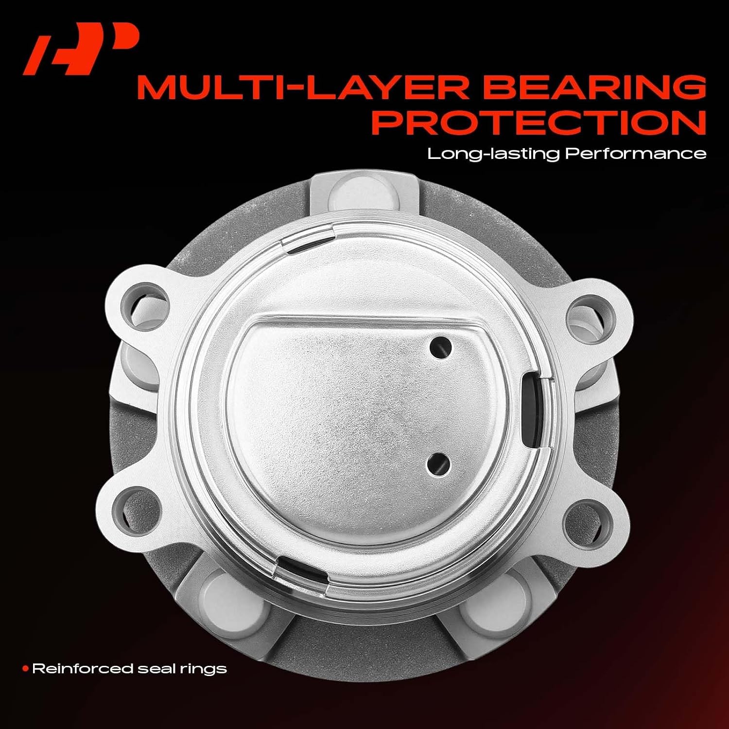 Front Wheel Bearing Assembly 5-Lug Compatible Lug Wheel Bearing Hub Assembly Kit
