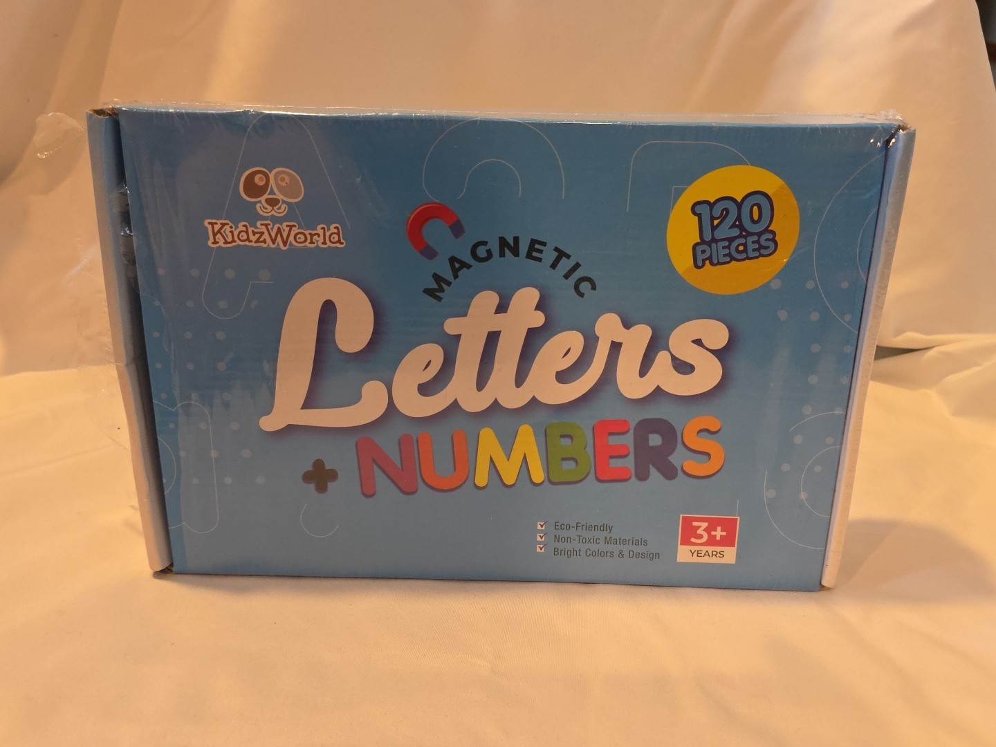 KidzWorld Magnetic Letters Numbers Symbols 120 Magnets Educational Learning Toy