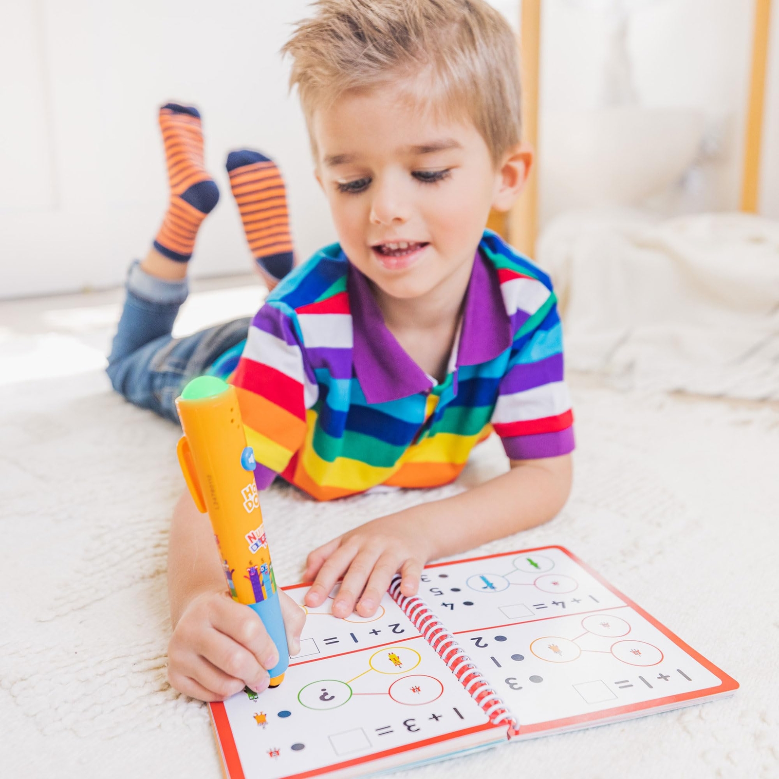 Hot Dots Numberblocks Interactive Math Learning Toy with Pen and Activity Book