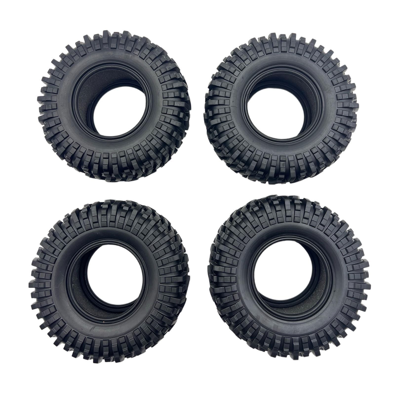 2.2 Crawler Tires with Foam Inserts for TRX4 Axial SCX10 III/II Wraith Redcat…